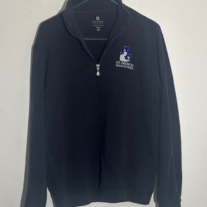 Navy Zip-Up Men's Sweater